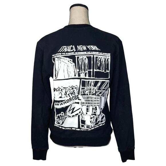 KOTN The Wardrobe Ithaca New York Black Sweatshirt Size: XS - Picture 3 of 4